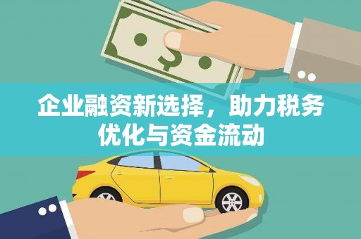 黄平企业融资新选择，助力税务优化与资金流动