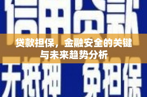 黄平贷款担保，金融安全的关键与未来趋势分析