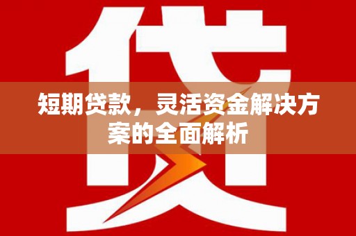 黄平短期贷款，灵活资金解决方案的全面解析