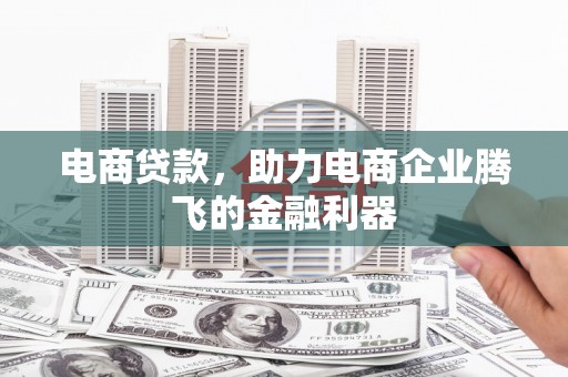 黄平电商贷款，助力电商企业腾飞的金融利器