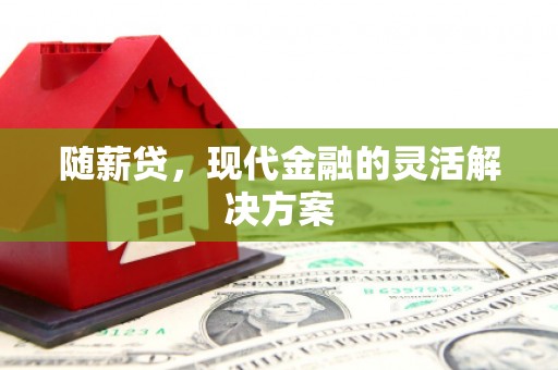黄平随薪贷，现代金融的灵活解决方案