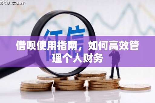 黄平借呗使用指南，如何高效管理个人财务
