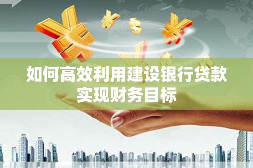 黄平如何高效利用建设银行贷款实现财务目标