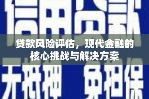 黄平贷款风险评估，现代金融的核心挑战与解决方案