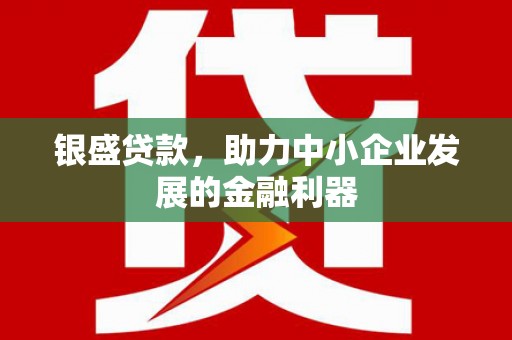 黄平银盛贷款，助力中小企业发展的金融利器