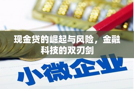 黄平现金贷的崛起与风险，金融科技的双刃剑
