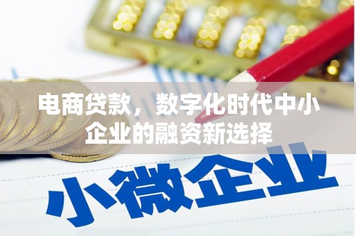 黄平电商贷款，数字化时代中小企业的融资新选择