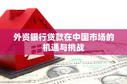 黄平外资银行贷款在中国市场的机遇与挑战