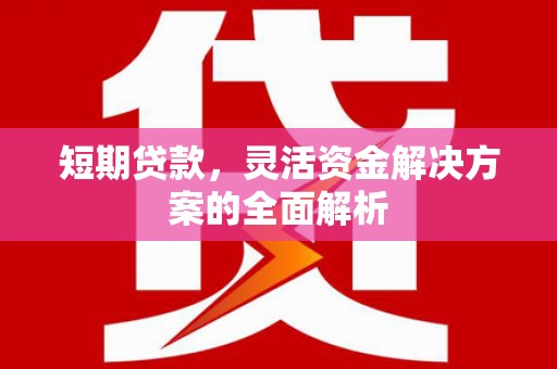 黄平短期贷款，灵活资金解决方案的全面解析