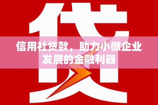 黄平信用社贷款，助力小微企业发展的金融利器