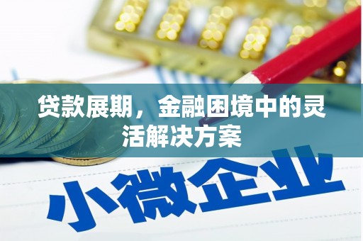 黄平贷款展期，金融困境中的灵活解决方案