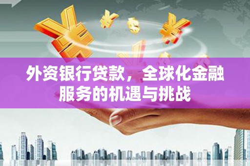黄平外资银行贷款，全球化金融服务的机遇与挑战