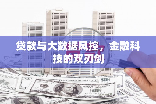 黄平贷款与大数据风控，金融科技的双刃剑