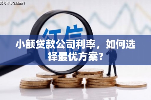 黄平小额贷款公司利率，如何选择最优方案？