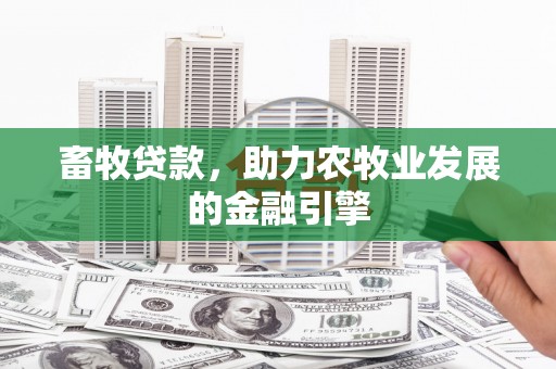 黄平畜牧贷款，助力农牧业发展的金融引擎