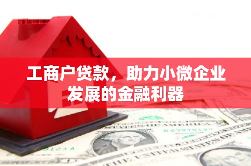 黄平工商户贷款，助力小微企业发展的金融利器