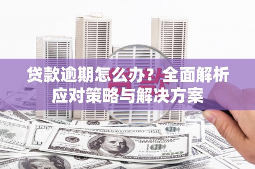 黄平贷款逾期怎么办？全面解析应对策略与解决方案