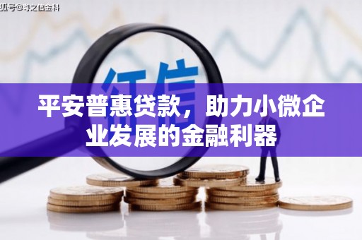 黄平平安普惠贷款，助力小微企业发展的金融利器