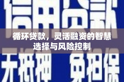 黄平循环贷款，灵活融资的智慧选择与风险控制