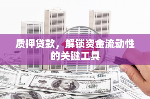 黄平质押贷款，解锁资金流动性的关键工具