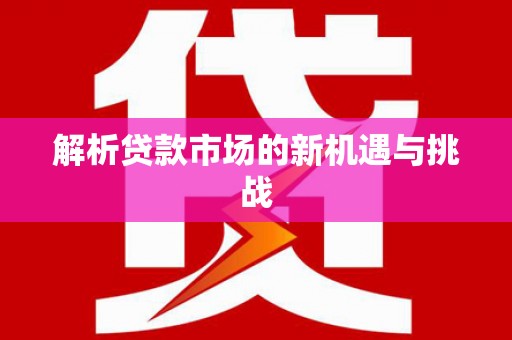 黄平解析贷款市场的新机遇与挑战
