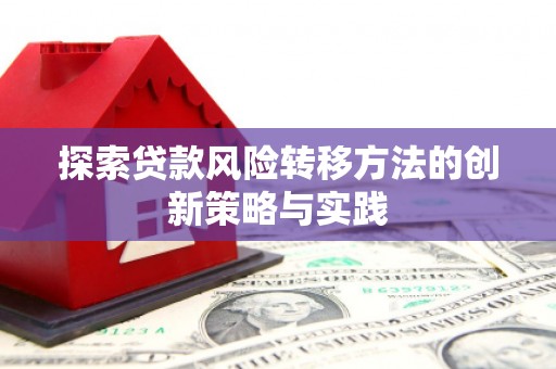 黄平探索贷款风险转移方法的创新策略与实践